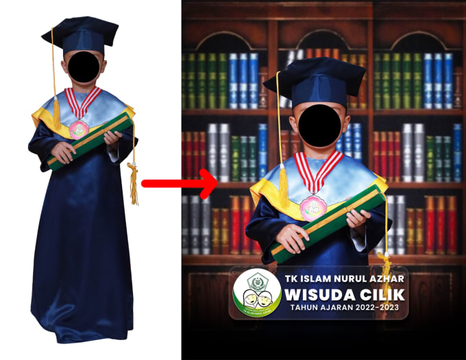 Gig Preview - Edit your graduation background photo