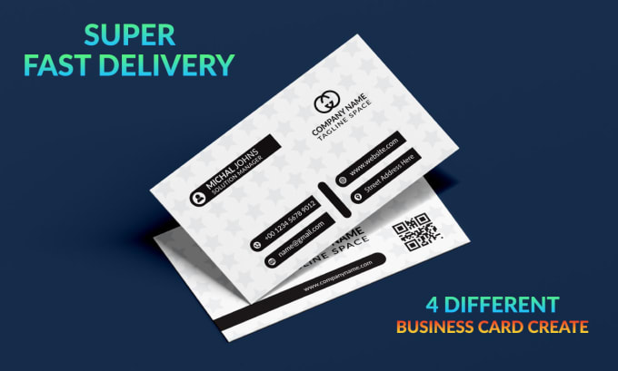 Gig Preview - Do visiting card, business card, luxury business card, minimalist