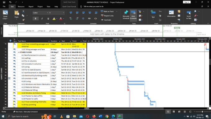 Gig Preview - Provide professional construction project scheduling services