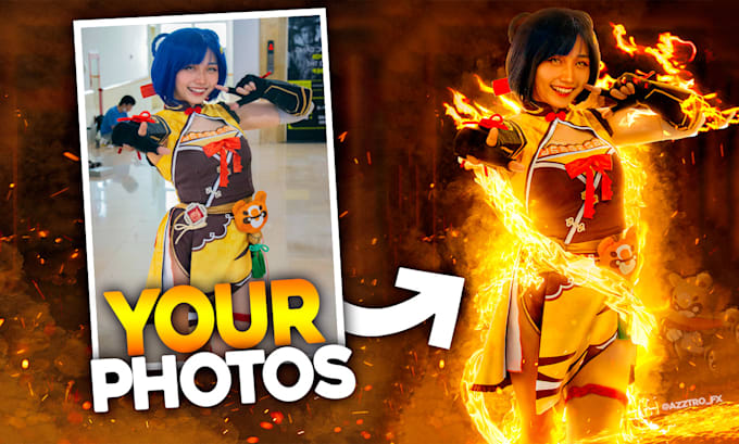 Gig Preview - Edit and retouch your cosplays photos in photoshop