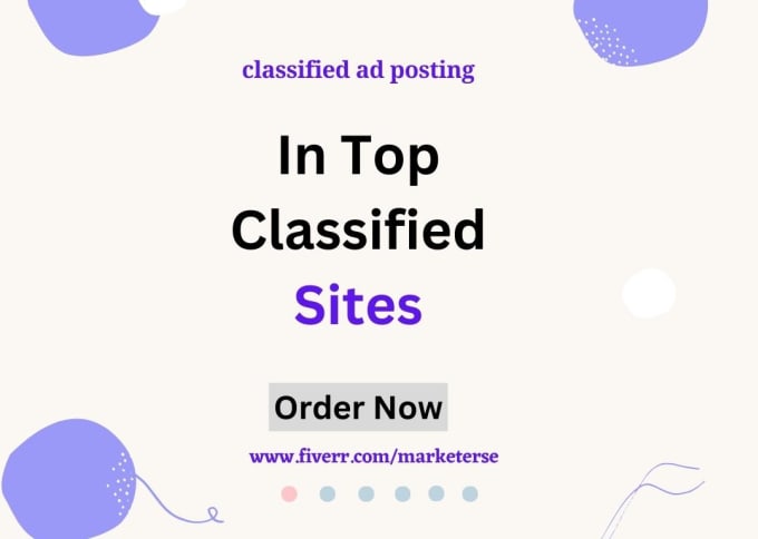 Gig Preview - Do quality post on classified ads posting website