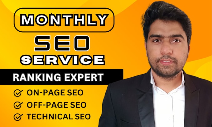 Gig Preview - Do full monthly SEO service for google 1st ranking