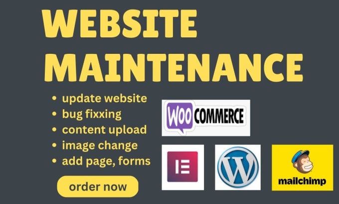 Gig Preview - Manage website maintenance update wordpress fix issue