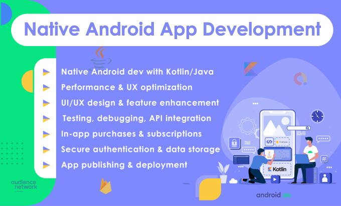 Gig Preview - Develop native android application with kotlin or java