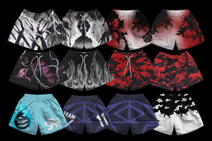 Gig Preview - Design streetwear anime luxury y2k shorts