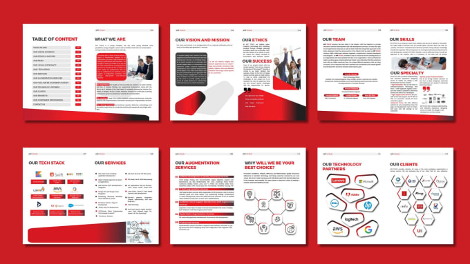 Gig Preview - Create company profile  business brochure proposal booklet