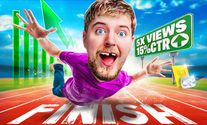 Gig Preview - Design a premium youtube thumbnail design