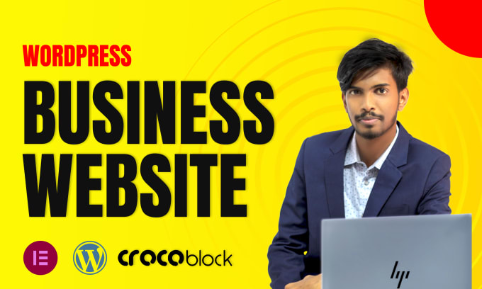 Gig Preview - Create a stunning wordpress business website by elementor or crocoblock