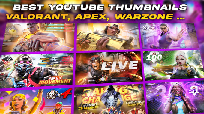 Gig Preview - Design eye catching youtube gaming thumbnail