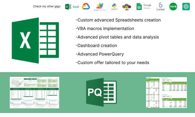 Gig Preview - Make professional and interactive dashboard in excel