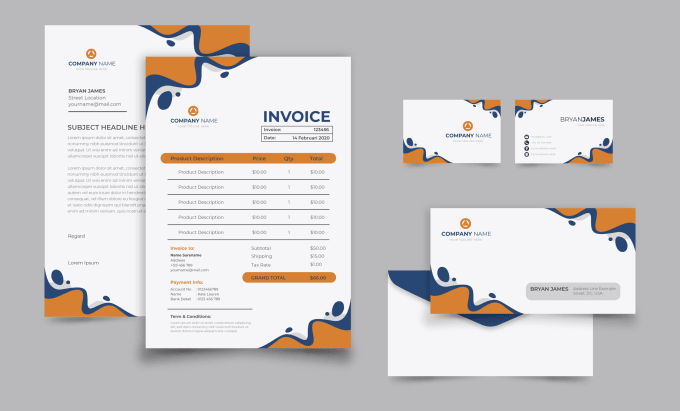 Bestseller - design custom invoice, letterhead, receipt, PDF template