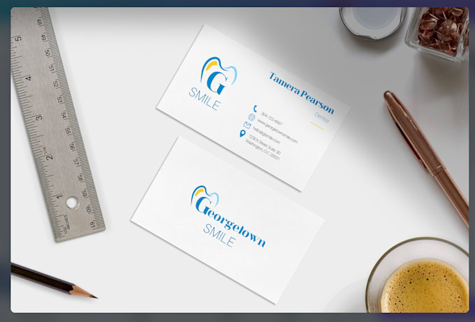 Gig Preview - Design a one sided or two sided business cards for you or your team