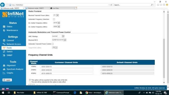 Gig Preview - Do remote configuration of wireless radios and IT equipment