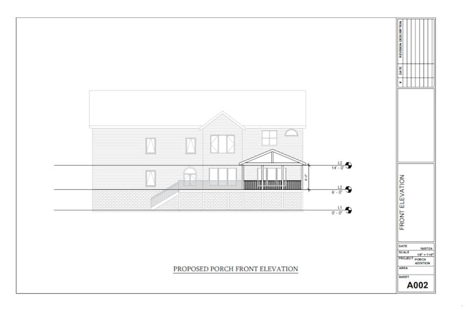 Gig Preview - Do permit drawings for deck, patio, porch, sunroom, house addition