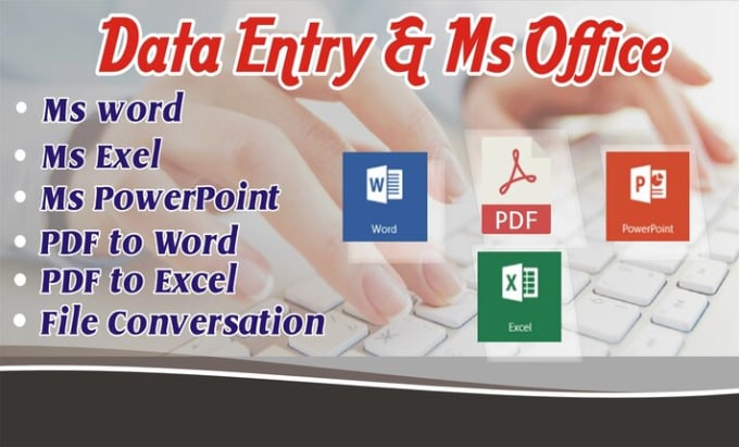 Bestseller - do data entry and file conversion