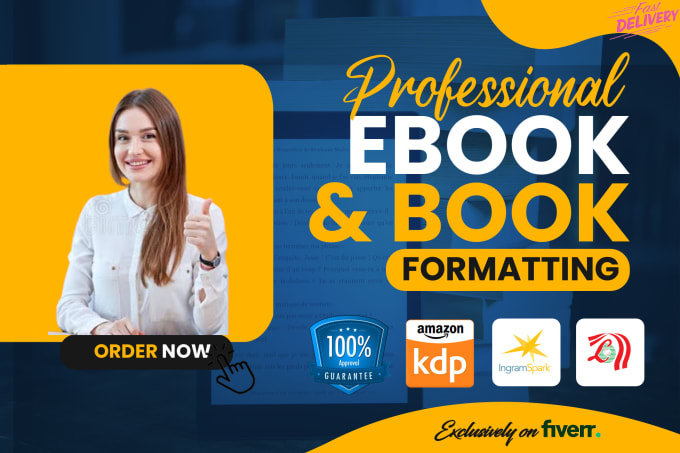 Bestseller - do book formatting, paperback, kindle ebook formatting kdp and layout design