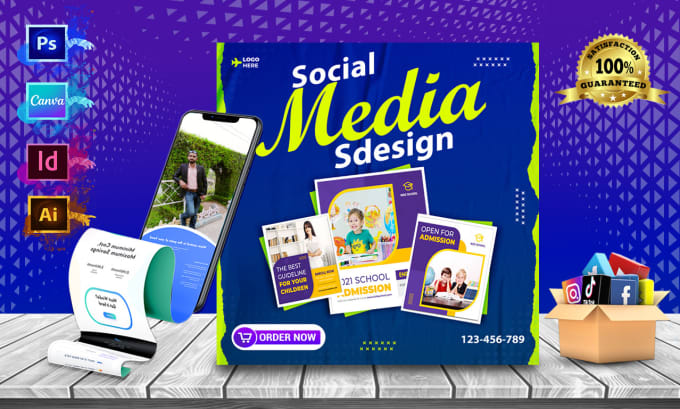 Gig Preview - Design professional social media posts, banner design, and facebook ads