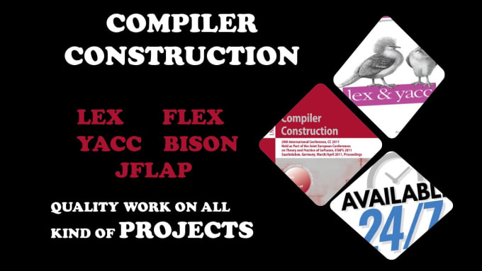 Gig Preview - Do compiler design and construction in lex flex bison jflap