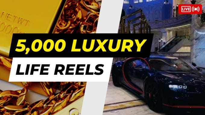 Gig Preview - Create 5000 luxury lifestyle instagram and tiktok reels