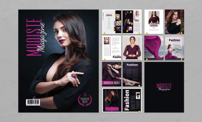 Gig Preview - Fashion magazine, magazine layout, cover, booklet, company profile