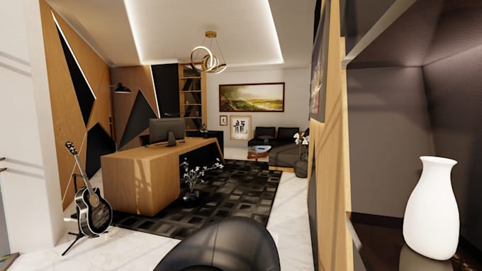 Gig Preview - Create ultra realistic modern interior design in 3d