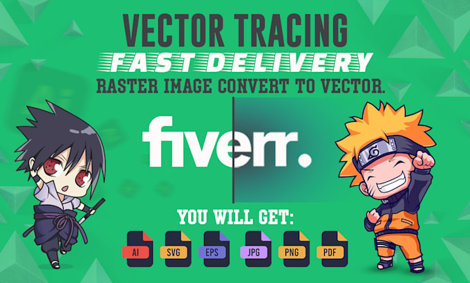 Gig Preview - Vector trace, redraw, cleanup your raster, sketch, and logo manual