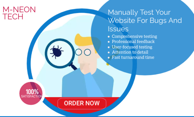 Gig Preview - Manually test your website for bugs and issues