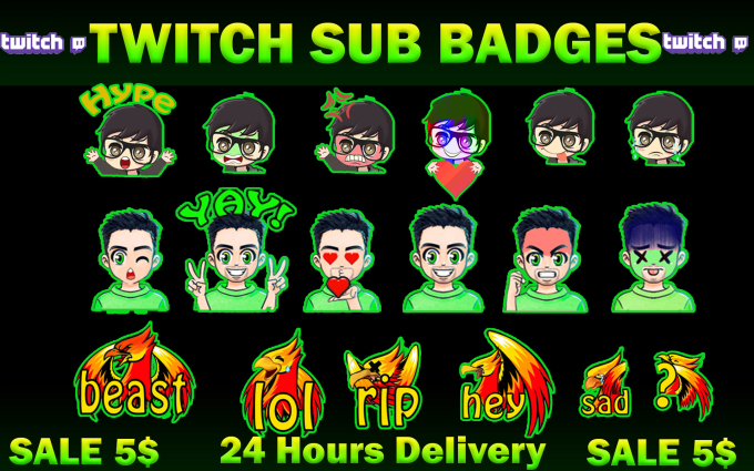 How to create SIMPLE Twitch sub badges /  Gaming badges