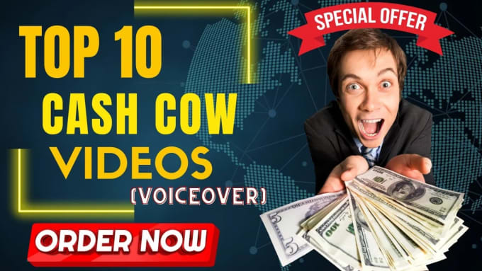 Gig Preview - Provide youtube cash cow videos, top 10 videos editing