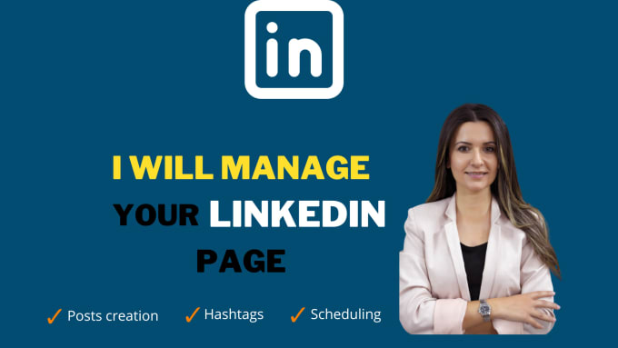 Gig Preview - Manage and create original content for your linkedin page