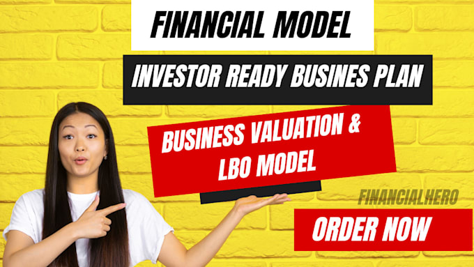 Gig Preview - Do financial modeling lbo model business plan, business valuation and pitch deck