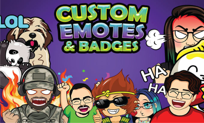 Gig Preview - Design dynamic emotes, badges for twitch, kick and discord