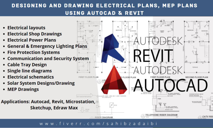 Gig Preview - Do any type of electrical drawings using autocad and revit