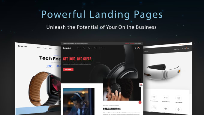 Gig Preview - Create landing page design and development with wordpress