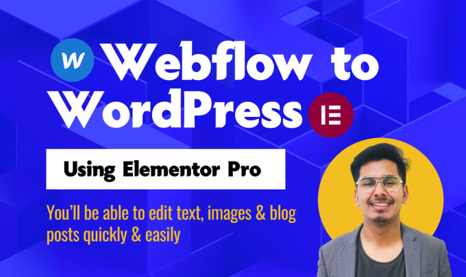 Gig Preview - Convert wix or webflow to wordpress using elementor pro