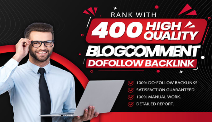 Gig Preview - Do 400 dofollow blog comments backlinks high quality da pa