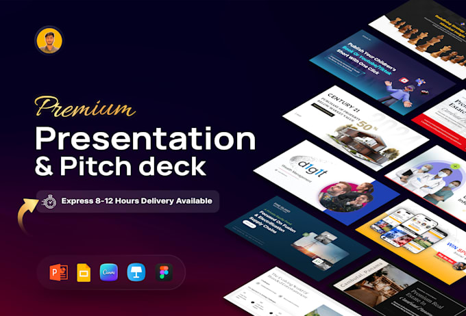 Gig Preview - Create stunning powerpoint presentation, google slides, and pitch decks