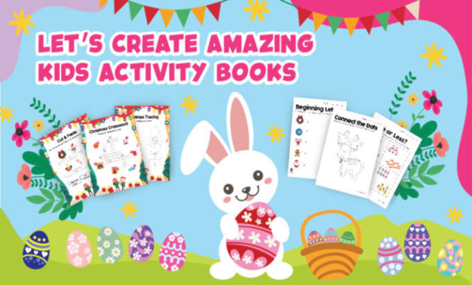 Gig Preview - Do amazon kdp activity book, bold and easy coloring book