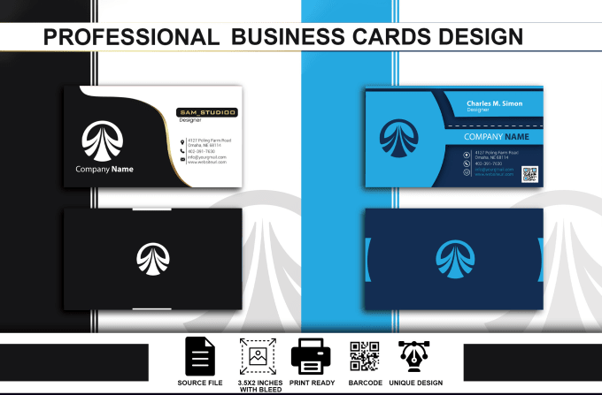 Gig Preview - Do modern business card design with 3 different concepts