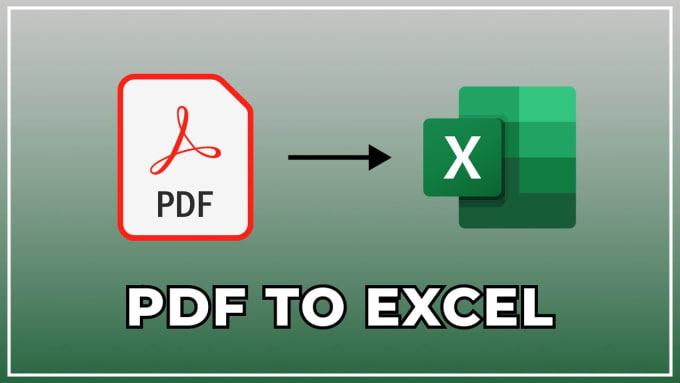 Gig Preview - Convert PDF files to excel or any image