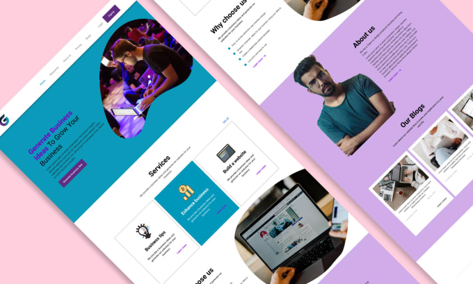 Gig Preview - Do a website and mobile app UI UX design