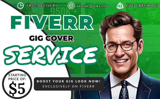 Gig Preview - Design fiverr gig image cover