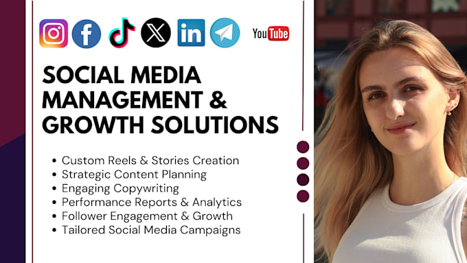 Gig Preview - Be your social media marketing manager