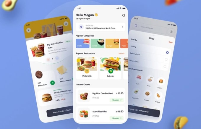 Gig Preview - Food delivery app, courier app, grocery app, gojek app, uber eats