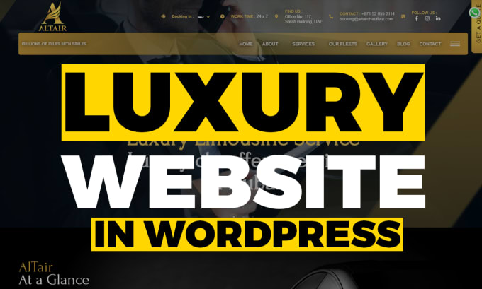 Gig Preview - Creat luxury and premium website and provide maintenance for luxury website