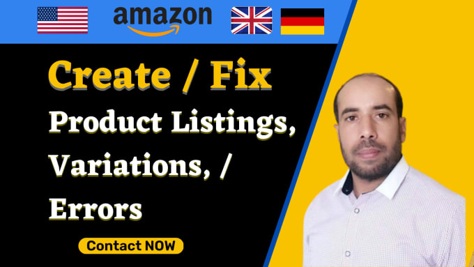 Gig Preview - Create amazon product listing, variation, or fix  amazon listing errors