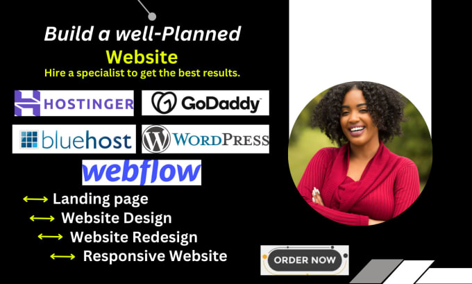 Gig Preview - Create hostinger website design wordpress hostinger wordpress website