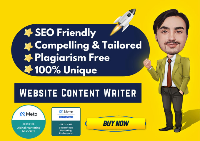 Gig Preview - Be your website content writer and will do website copywriting