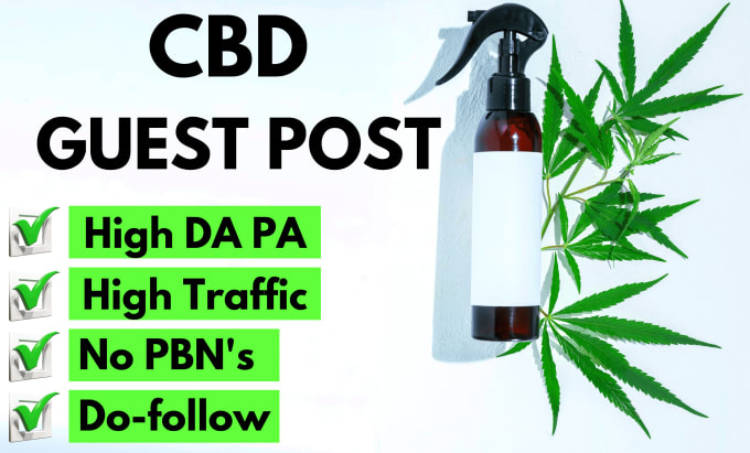 Bestseller - do high da, dr, traffic cbd or cannabis guest post backlinks