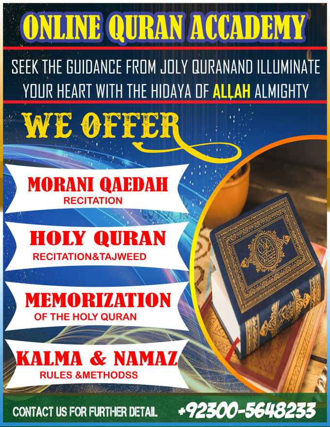 Gig Preview - Online quran classes learn the quran from the comfort of your home